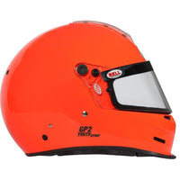 Thumbnail for Left side profile of Bell GP2 Youth Sport youth karting helmet in high visibility orange finish