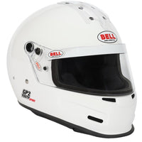Thumbnail for Bell GP2 Youth Sport white youth racing helmet front right detail-image