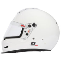 Thumbnail for Bell GP2 Youth Sport white youth racing helmet left side profile-image
