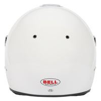 Thumbnail for Bell GP2 Youth Sport white youth racing helmet rear view-image