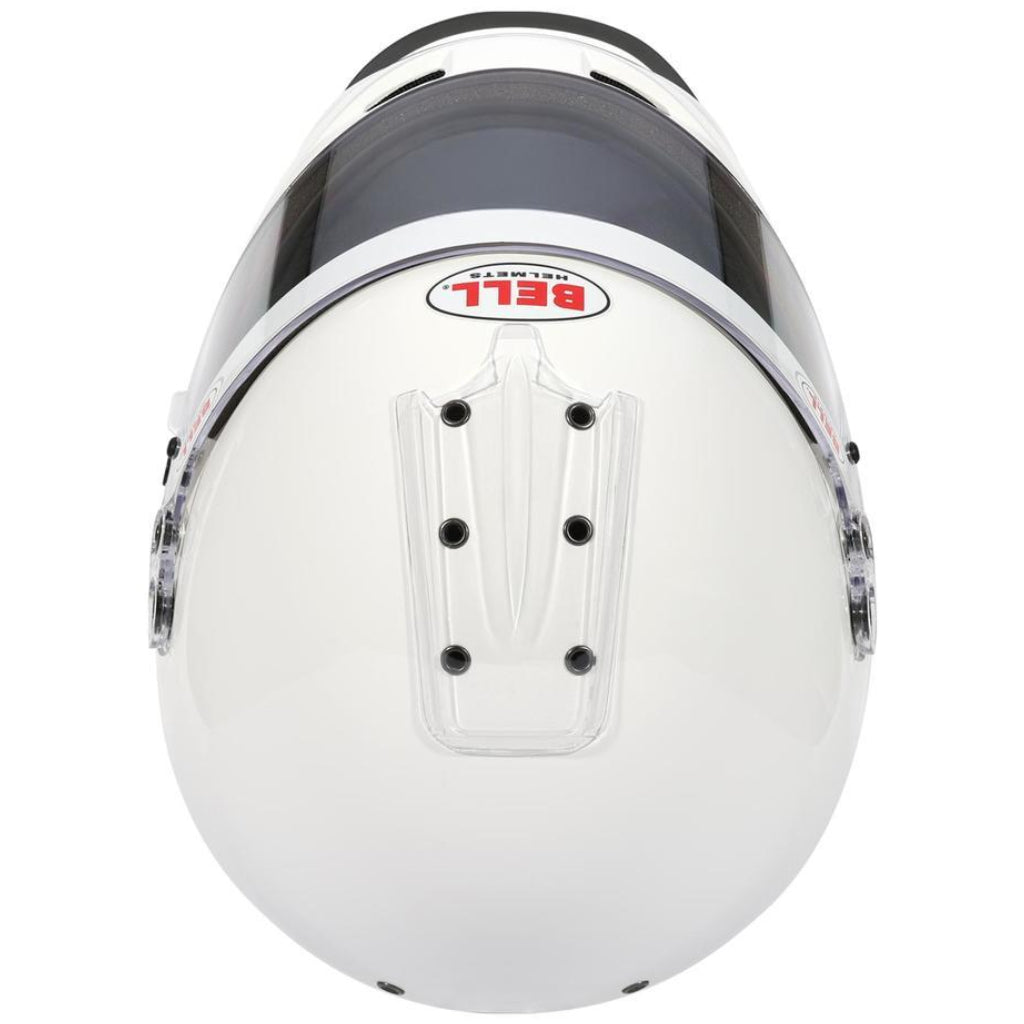 Bell GP2 Youth Sport white youth racing helmet top view-image