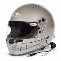 Thumbnail for Bell GT6 PRO RD-4C racing helmet illustration highlighting integrated ZeroNoise microphone, earpiece wiring, and hydration tube routing.