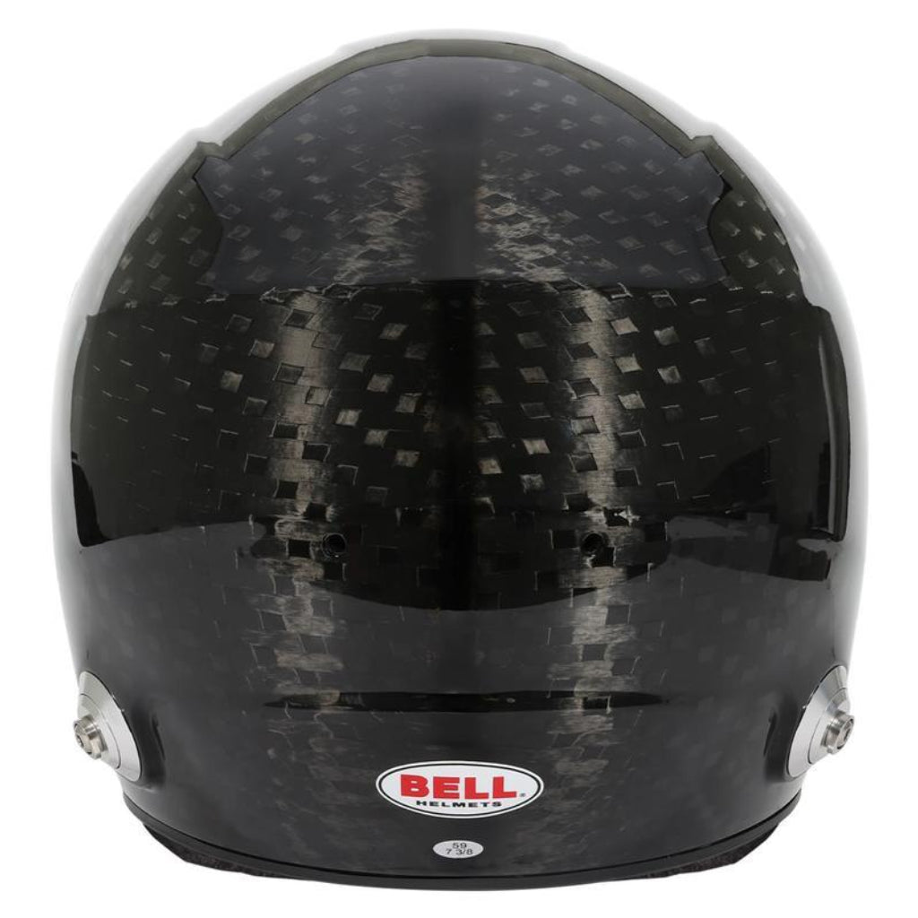 Bell GT6 ULTRA Carbon helmet rear view showing carbon fiber shell image