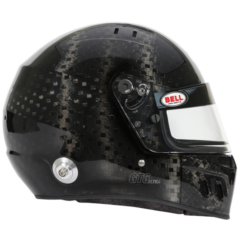Bell GT6 Ultra Carbon helmet right side profile showing visor and shell detail image