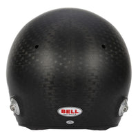 Thumbnail for Bell HP10 carbon helmet rear view showing carbon weave shell and hardware image