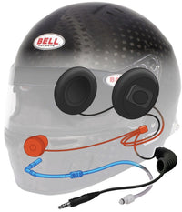 Thumbnail for Bell HP6 8860-2018 RD-4C/EC Carbon Fiber Helmet with Built-in Earcup Speakers /Hydration - Competition Motorsport