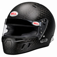 Thumbnail for Bell HP6 EVO-II FIA 8860-2018 carbon fiber racing helmet with clear shield, wide eye port, and factory-installed HANS anchors