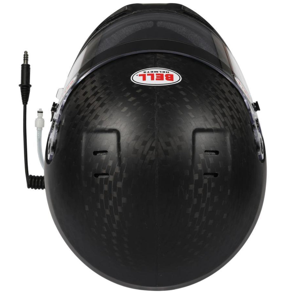 Top-down view of Bell HP6 EVO II RD-4C highlighting upper ventilation slots for external air system compatibility