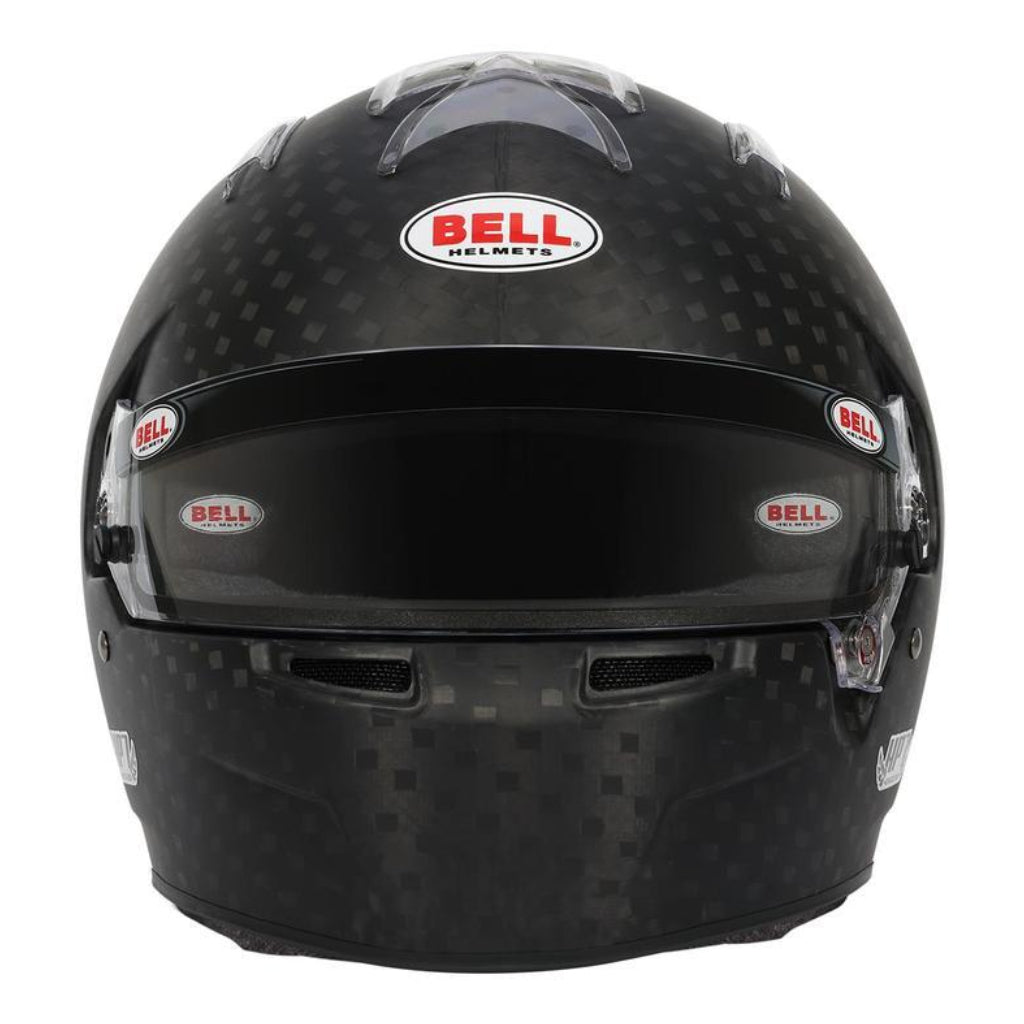Bell HP7 EVO IV carbon helmet front view showing visor opening and air intake image