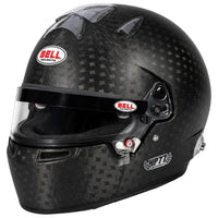 Thumbnail for Bell HP77 EVO IV carbon fiber racing helmet with clear visor in front three-quarter view