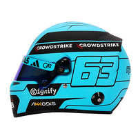 Thumbnail for Side view of George Russell mini-helmet replica from Bell Racing Helmets