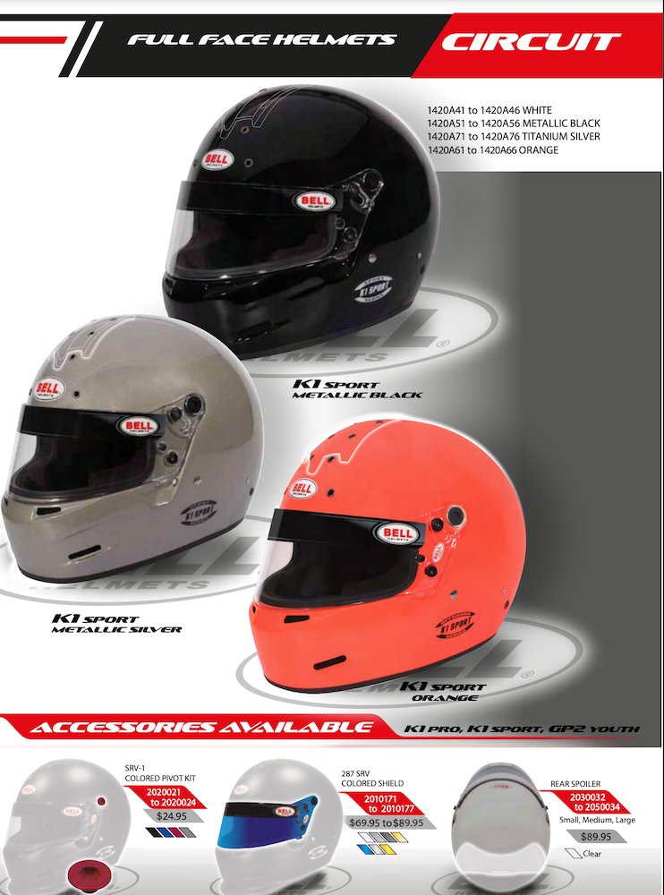 Bell K1 Sport Helmet SA2020 - Competition Motorsport