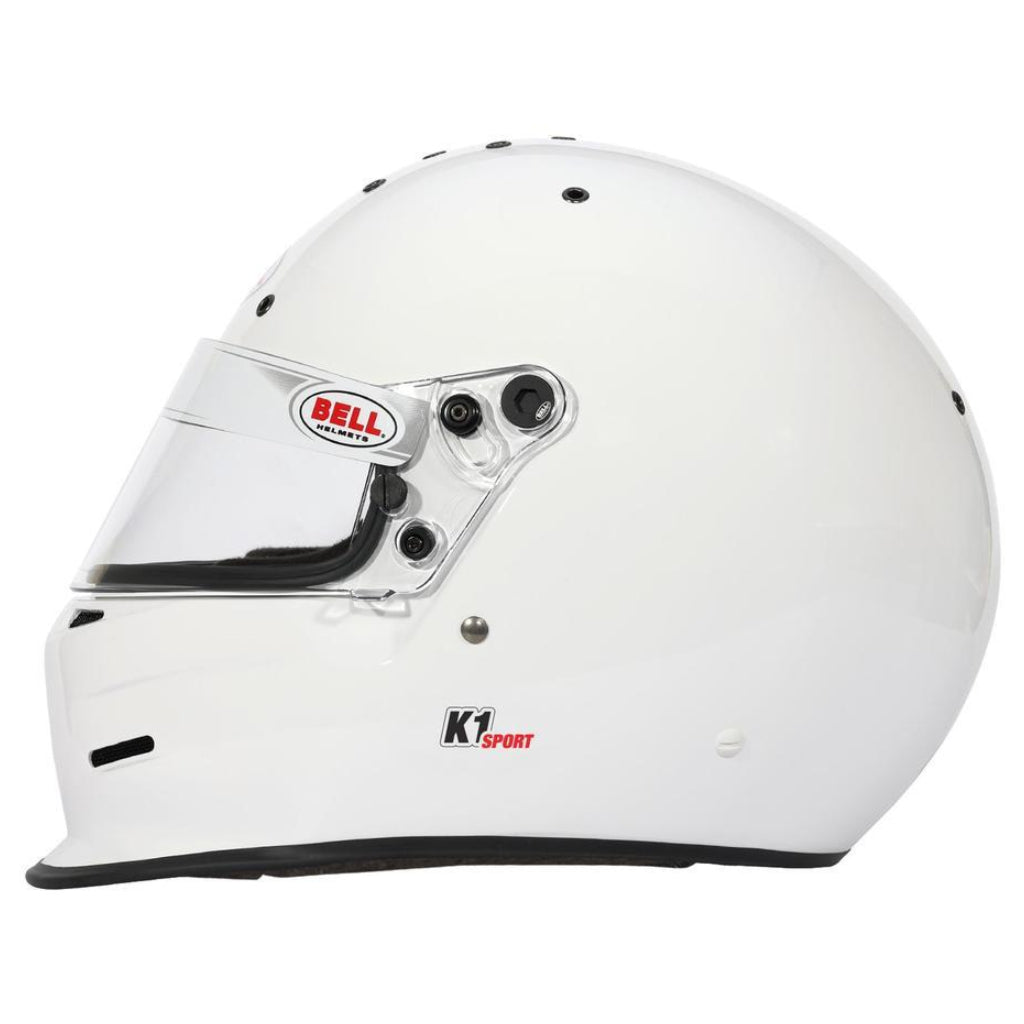 Bell K1 SPORT Multi-Use Kart | Auto Racing Helmet - Snell SA2025, Snell SA2025 | White Bell K1 SPORT Multi-Use Kart | Auto Racing Helmet - Snell SA2025, Snell SA2025 | White