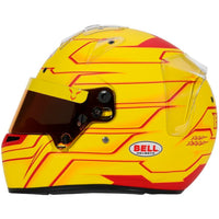 Thumbnail for Bell KC7 CMR Pro Lewis Hamilton 2026 karting helmet left side profile showing aerodynamic vents and graphics-image