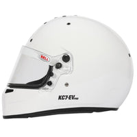 Thumbnail for Bell KC7-EV CMS Pro White helmet left side profile showing shell shape