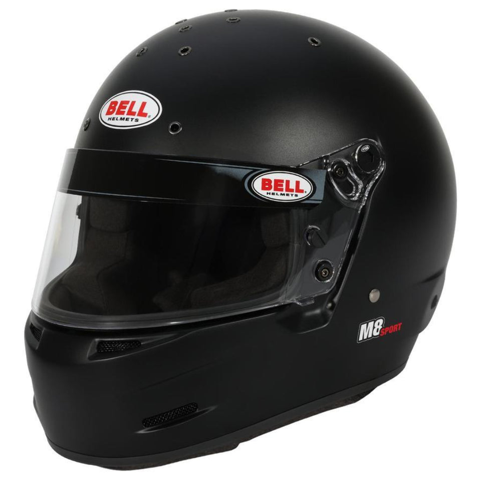 Bell M8 SPORT Multi-Purpose Racing Helmet - Snell SA2025, Snell SA2025 | White
