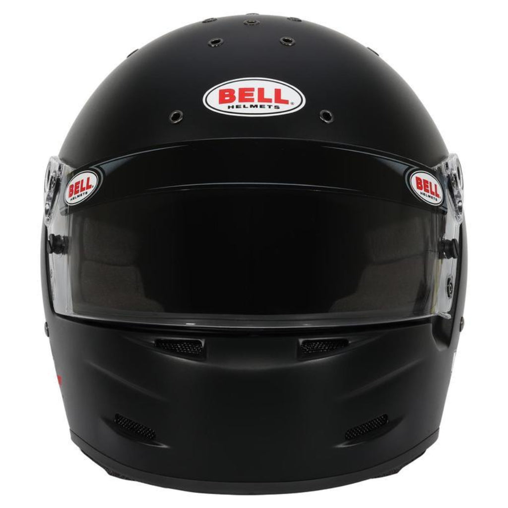 Bell M8 Sport matte black helmet front view visor closed image