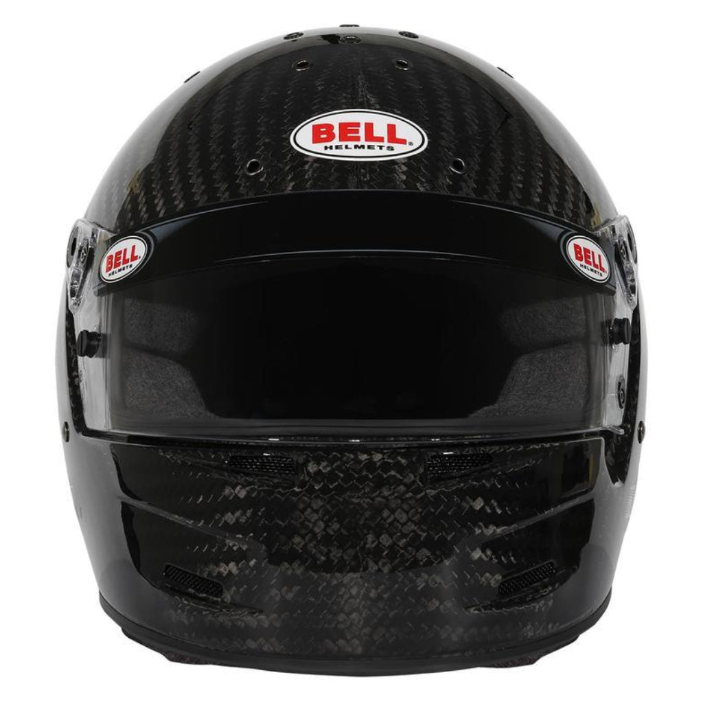 Bell M8 Ultra Carbon helmet front view highlighting visor opening and ventilation ports