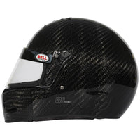 Thumbnail for Bell M8 Ultra Carbon helmet left side profile with carbon fiber weave and visor hardware