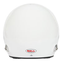 Thumbnail for Bell MAG-10 Pro white open-face racing helmet rear view with Bell logo image