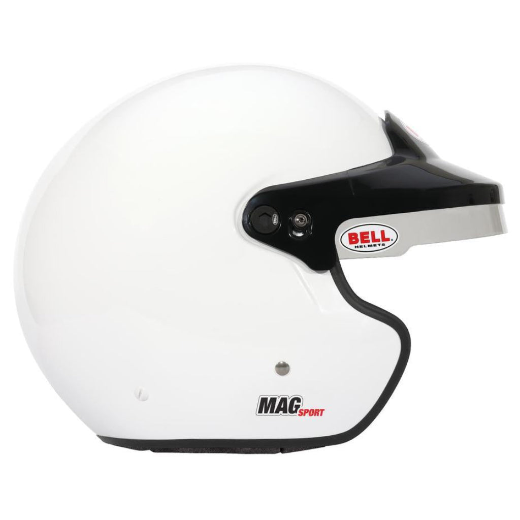 Bell MAG SPORT Open Face Motorsport Racing Helmet - Snell SA2025, Snell SA2025 | White