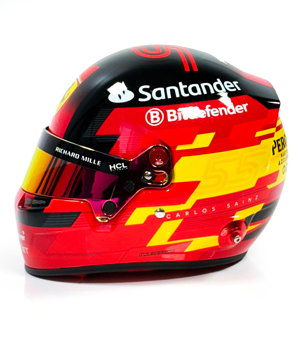 Bell HP77 2024 Carlos Sainz 1:2 Mini Helmet