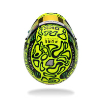 Thumbnail for Bell 1:2 scale Lando Norris 2025 McLaren F1 mini helmet top view showing number 4
