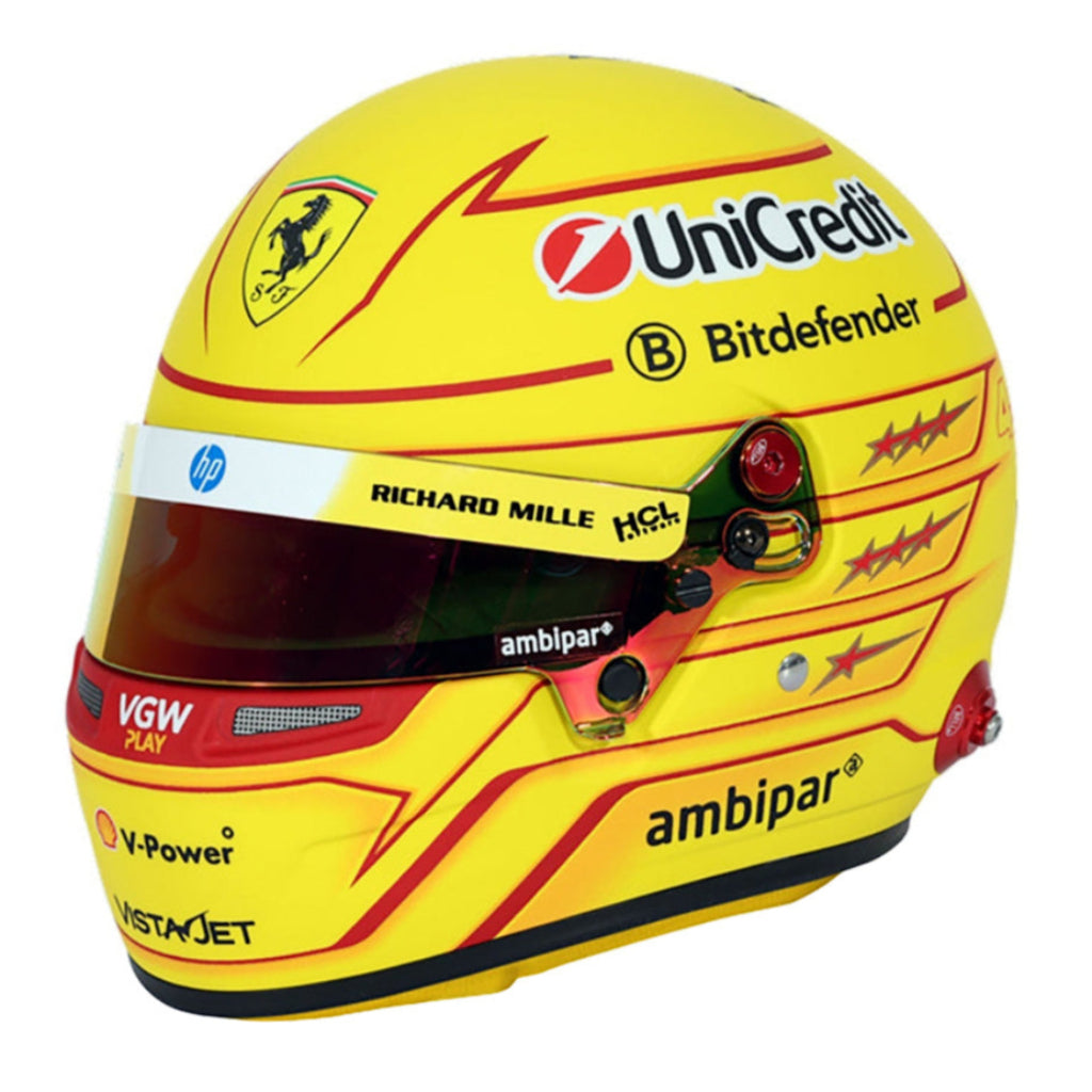 Bell HP77 Lewis Hamilton/Ferrari 2025 Mini Helmet in stock – Competition Motorsport