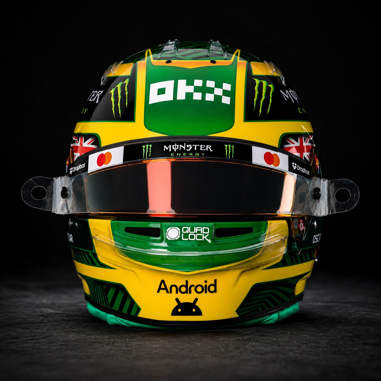 Bell Oscar Piastri 2026 Australian GP 1:2 scale mini helmet front view