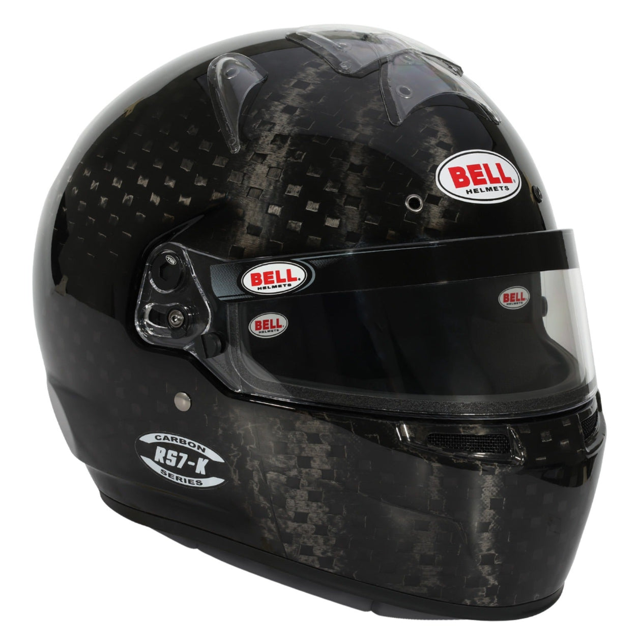 Bell RS7-K Ultra Carbon K2025 karting helmet front right view