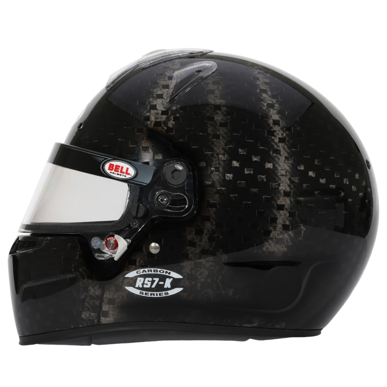 Bell RS7-K Ultra Carbon K2025 karting helmet left side view