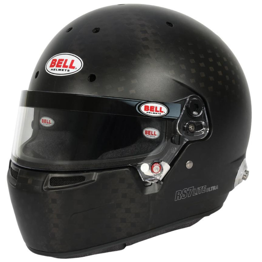 Bell RS7 Lite Ultra Carbon helmet front angled view image