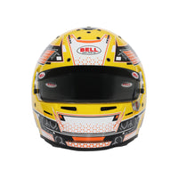 Thumbnail for Bell RS7-K Stamina Anthracite Yellow Karting Helmet front left view