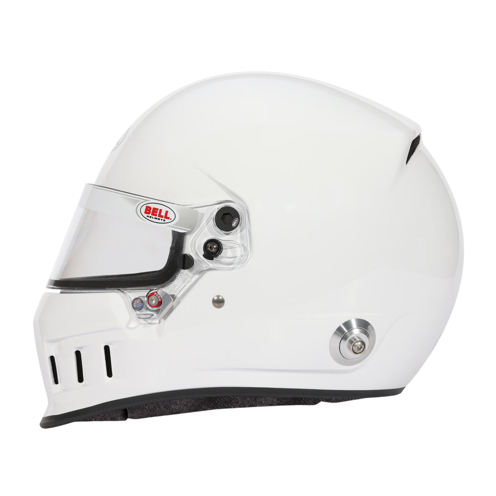 bell drag race helmets Bell XD7 PRO Dirt Track & Open Wheel Racing Helmet - Snell SA2025, Snell SA2025 | White