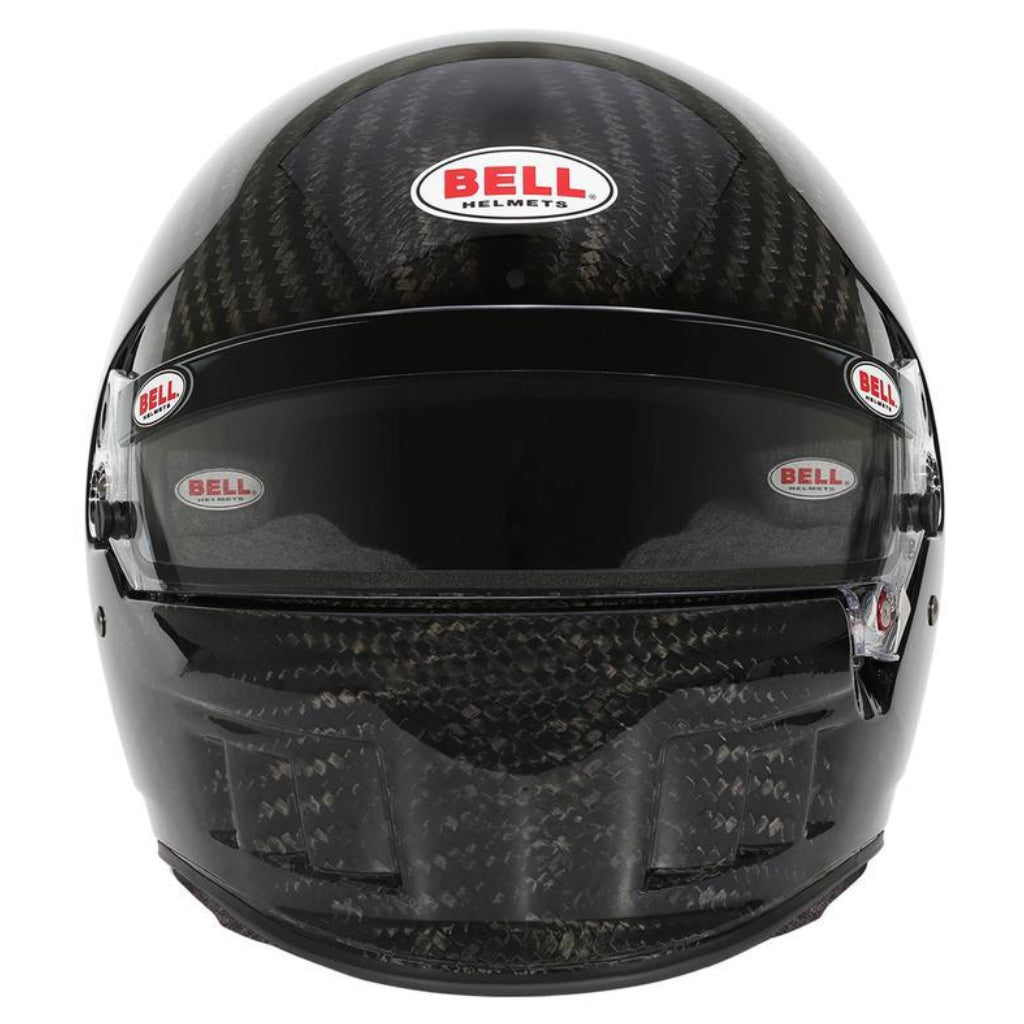Bell XD7 Ultra carbon fiber full face helmet front view with clear visor and chin vent