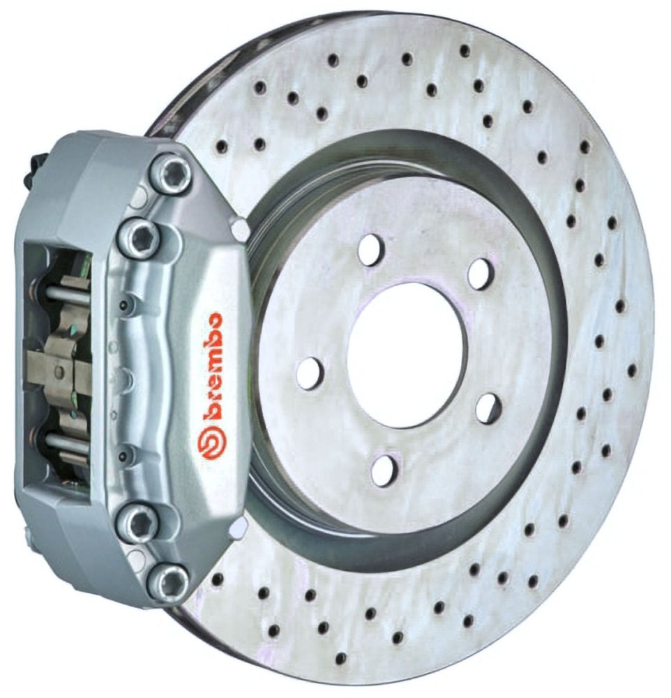 Brembo Brakes Front 330x28 One Piece Rotors + Four Piston Calipers - Competition Motorsport