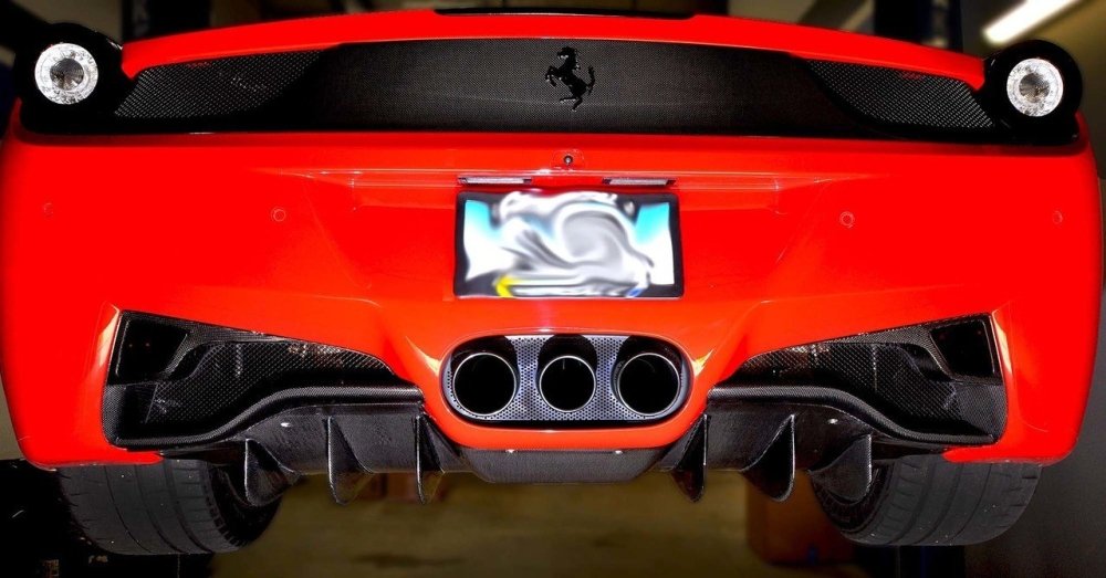 C3 Carbon Ferrari 458 Carbon Fiber Rear Diffuser - Competition Motorsport