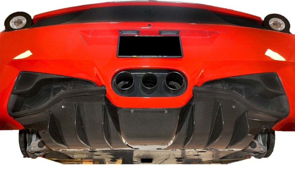 C3 Carbon Ferrari 458 Carbon Fiber Rear Fog Light Trim - Competition Motorsport
