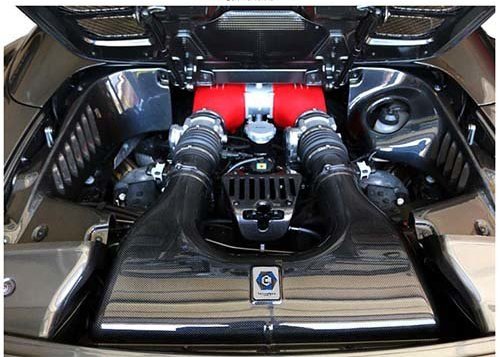 C3 Carbon Ferrari 458 Spider Engine Bay Trim Panels - Competition Motorsport
