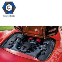 Thumbnail for C3 Carbon Ferrari 488 Spider Carbon Fiber Engine Trim - Competition Motorsport