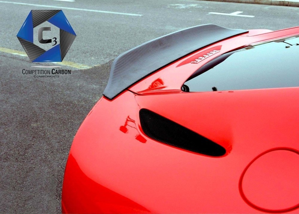 C3 Carbon Ferrari F12 Carbon Fiber Rear Spoiler - Competition Motorsport