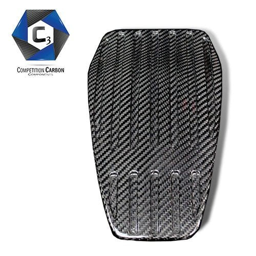 C3 Carbon McLaren Carbon Fiber Throttle Body Cover (Ribbed or Smooth) - Competition Motorsport