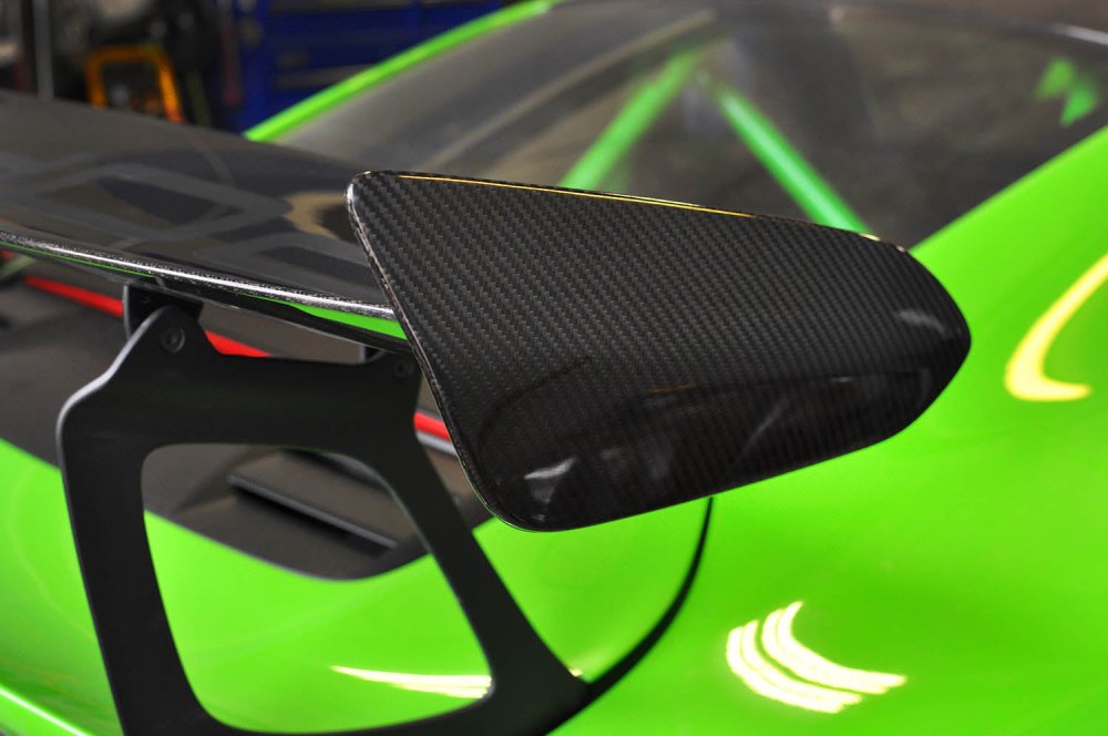 C3 Carbon Porsche GT3 RS Carbon Fiber Rear Wing End Plates - Competition Motorsport