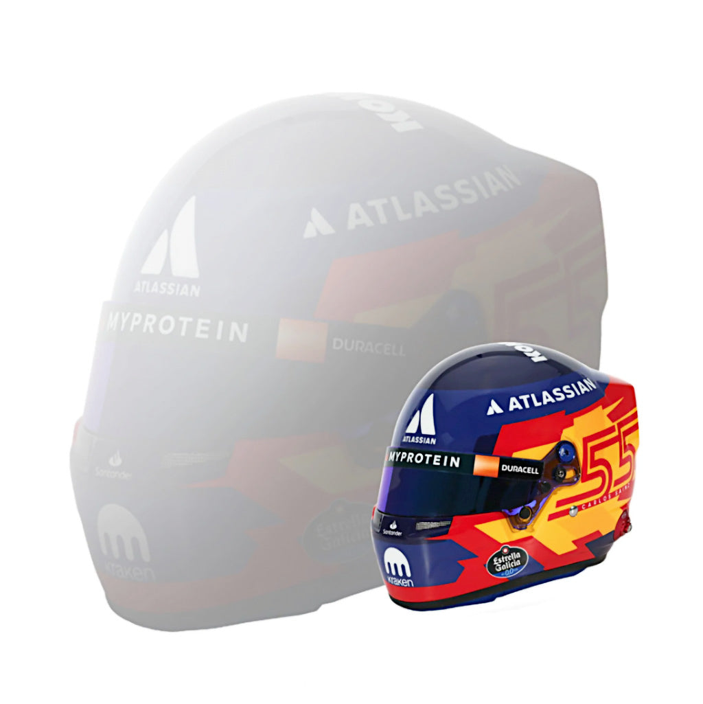 carlos-sainz-2025-mini-helmet-williams-Main-image