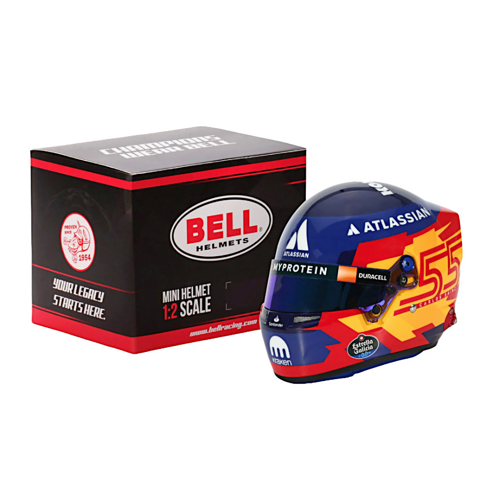 Bell 1:2 Scale F1 Mini Helmet Carlos Sainz | Williams Bell 1:2 Scale F1 Mini Helmet Carlos Sainz | Williams