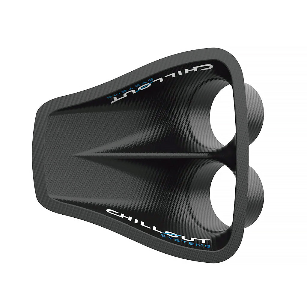 Lightweight dual NACA duct in carbon fiber for race car cooling system installation