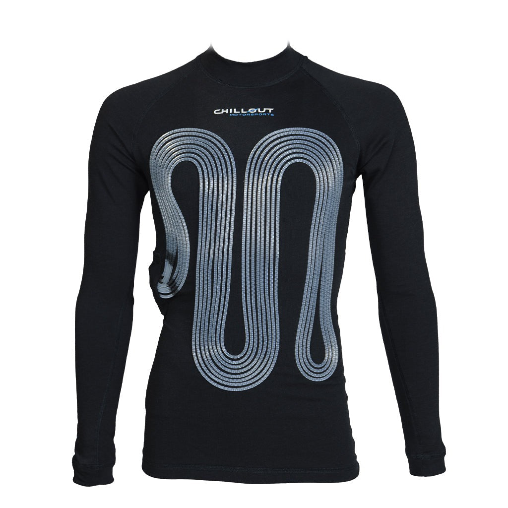 Chillout Systems Pro Touring Cooling Shirt Black Front View-Image