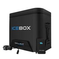 Thumbnail for Chillout Systems IceBox Cooler System 17L side view with adjustable strap and black cooler body.