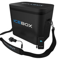 Thumbnail for Chillout Systems IceBox 17L black aluminum baseplate top product image with Chillout Motorsports branding.