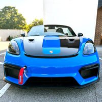 Thumbnail for Porsche Boxster Spyder with CMS Performance front tow strap mount and Sparco Red tow strap